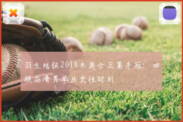 羽生结弦2018冬奥会卫冕夺冠：回顾花滑男单历史性时刻